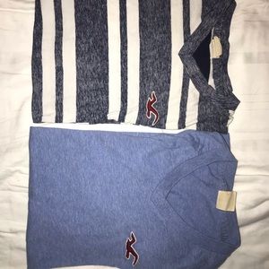 Two Hollister V-neck t-shirts